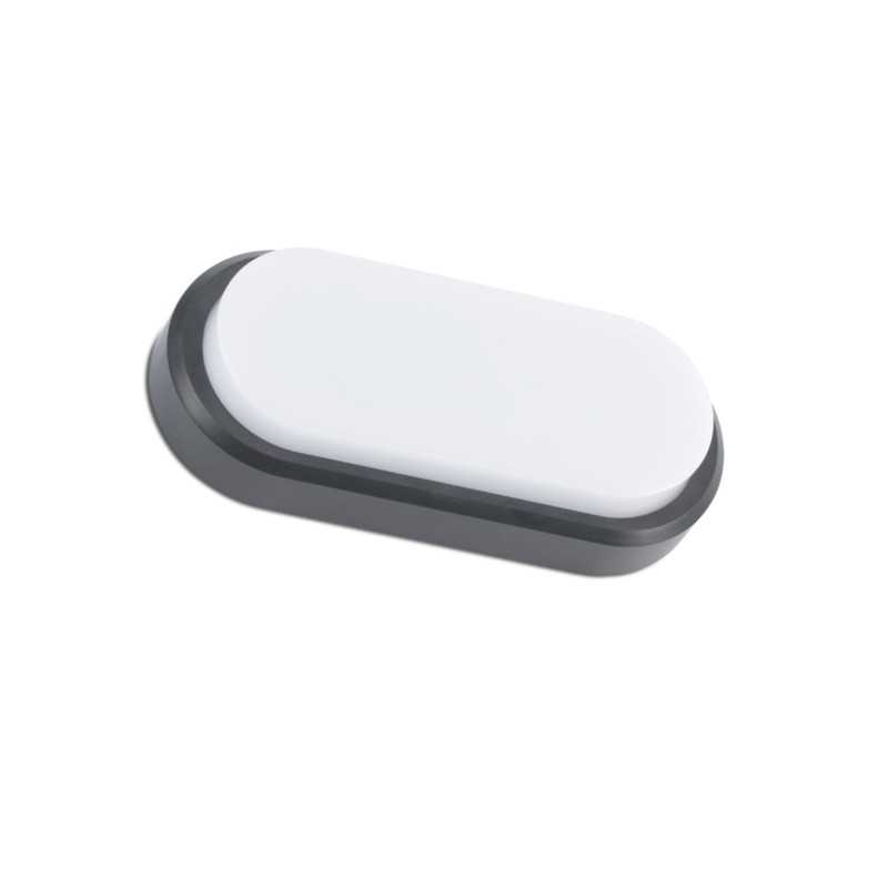 Lámpara pared plástico LED integrado gris OUERRAY