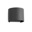 Lámpara pared aluminio LED integrado gris BOUCHE
