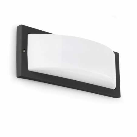 Lámpara pared aluminio E27 gris QUIEVY
