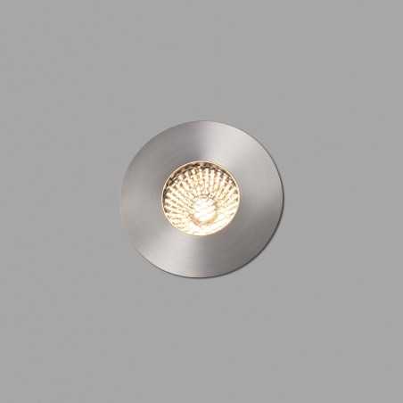 Lámpara suelo acero LED integrado acero cepillado AIZENAY