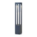 Lámpara suelo aluminio LED integrado gris CAMINEL