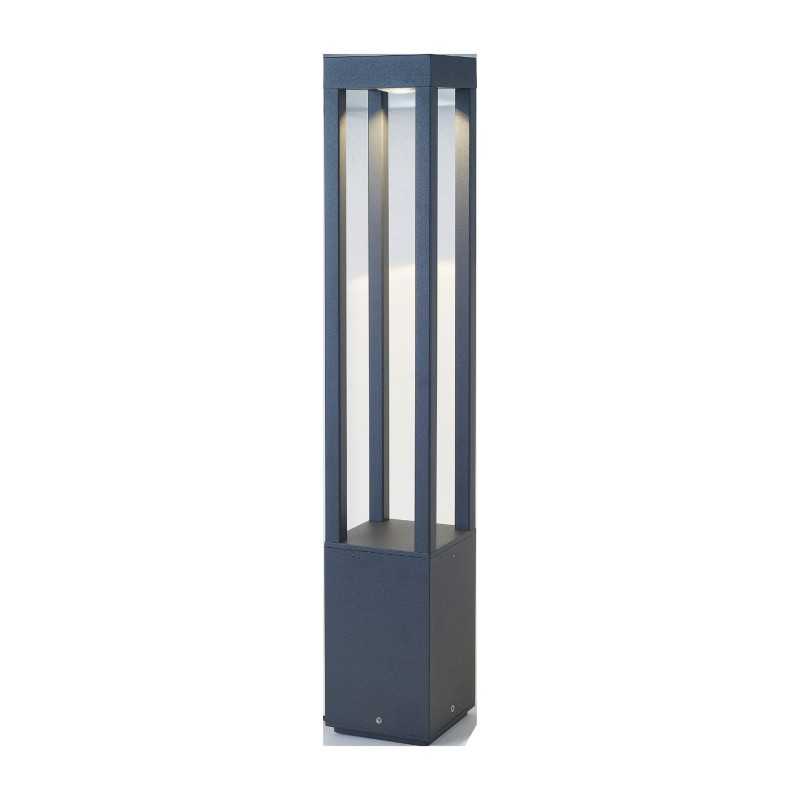 Lámpara suelo aluminio LED integrado gris CAMINEL