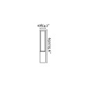 Lámpara suelo aluminio LED integrado marrón POIROND