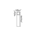 Lámpara suelo aluminio E27 gris DORNES