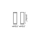 Lámpara suelo aluminio LED integrado gris PITGAM