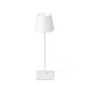 Lámpara sobremesa aluminio LED integrado blanco mate HAVANGE