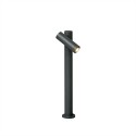 Lámpara suelo aluminio LED integrado gris MAZIRAT