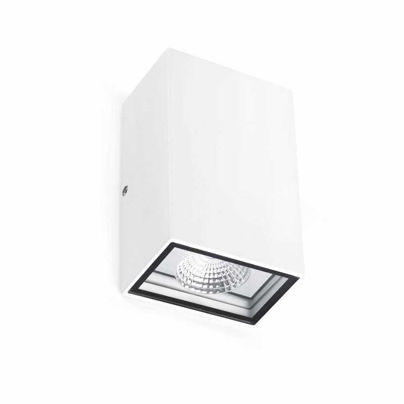 Lámpara pared aluminio LED integrado blanco mate BOURTH