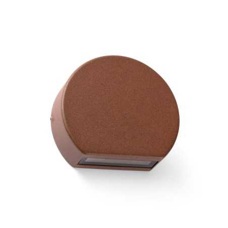 Lámpara pared aluminio LED integrado óxido LEDENON