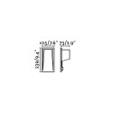 Lámpara pared aluminio LED integrado blanco mate VAROGNE