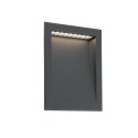 Lámpara pared aluminio LED integrado gris RAGHINO
