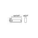 Lámpara pared aluminio LED integrado óxido ILLINS