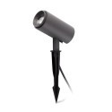Lámpara suelo aluminio LED integrado gris TRAYES