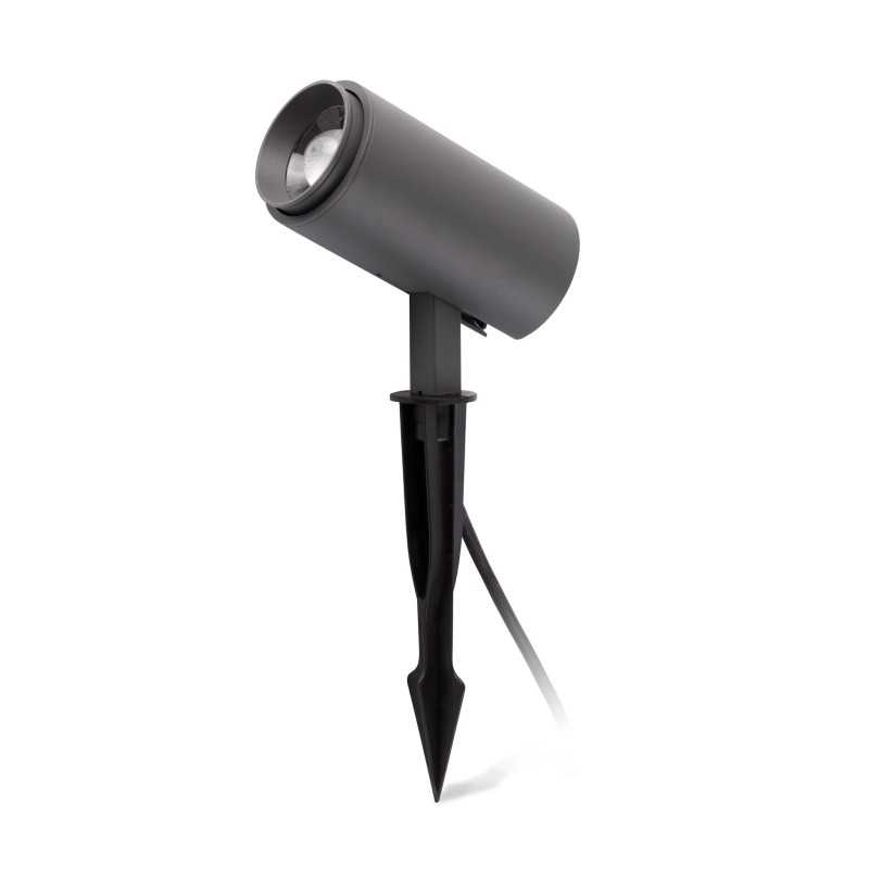 Lámpara suelo aluminio LED integrado gris TRAYES