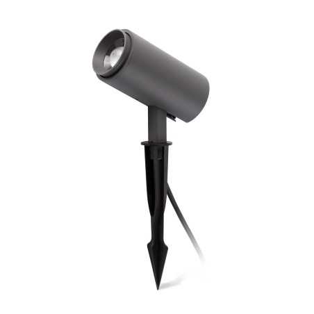Lámpara suelo aluminio LED integrado gris TRAYES
