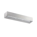 Lámpara pared aluminio LED integrado acero cepillado PLURIEN