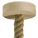 Soporte de madera de 120mm diámetro con una salida XXL