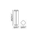 Lámpara suelo aluminio LED integrado gris PALAJA