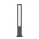 Lámpara suelo aluminio LED integrado gris CAMPEL