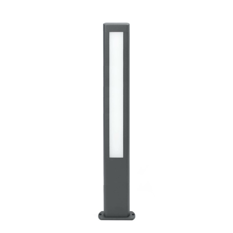 Lámpara suelo aluminio LED integrado gris CAMPEL