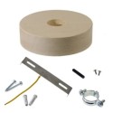 Soporte de madera de 120mm diámetro con una salida XXL