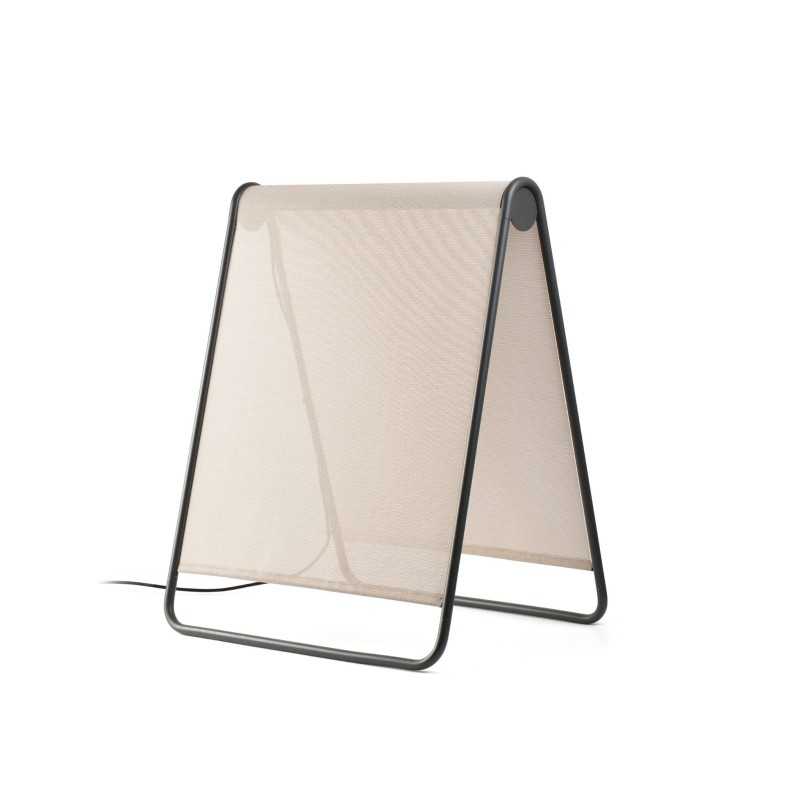 Lámpara suelo aluminio LED integrado gris PEROUSE