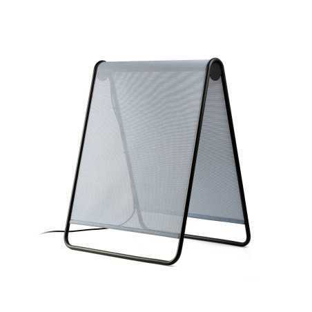 Lámpara suelo aluminio LED integrado gris SACLAS