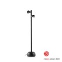 Lámpara suelo aluminio LED integrado negro TREBABU
