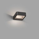Lámpara pared aluminio LED integrado gris TAPONAS