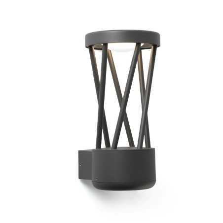 Lámpara pared aluminio LED integrado gris BENAIX