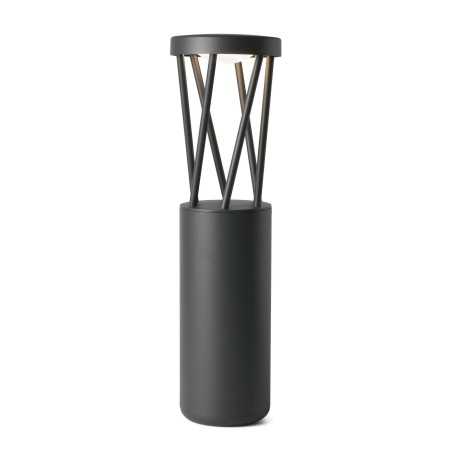 Lámpara suelo aluminio LED integrado gris BRIOUZE