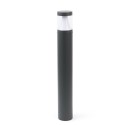 Lámpara suelo aluminio LED integrado gris TRILLA