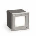 Lámpara pared acero LED integrado acero cepillado CRESTE