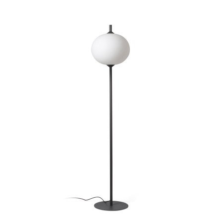 Lámpara suelo aluminio E27 gris GRESSY
