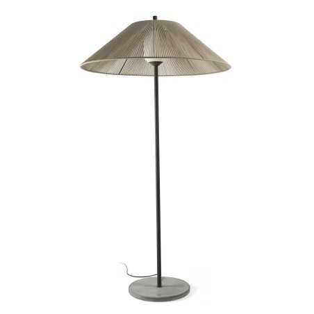 Lámpara suelo aluminio E27 gris LAIVES