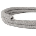 Tubo decorativo semiflexible lino gris instalaciones de luz
