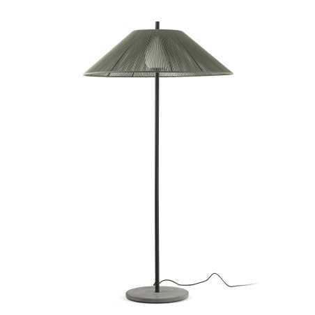 Lámpara suelo aluminio E27 gris ROUVROY