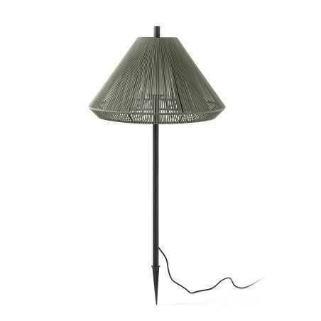 Lámpara suelo aluminio E27 gris CLEREY