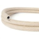 Tubo decorativo semiflexible lino para instalaciones de luz