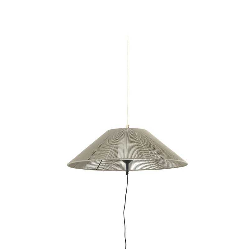 Lámpara techo aluminio E27 gris SOTURAC