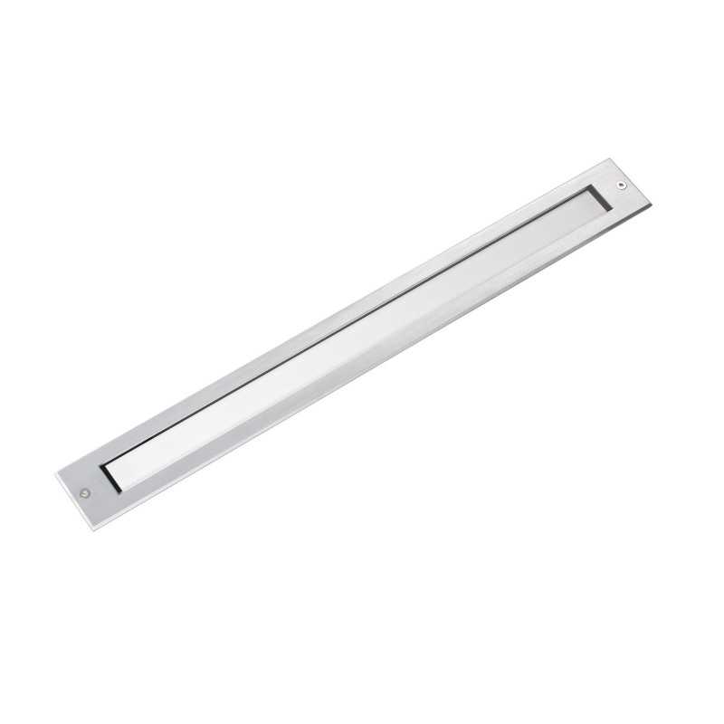 Lámpara suelo acero LED integrado acero cepillado EULMONT