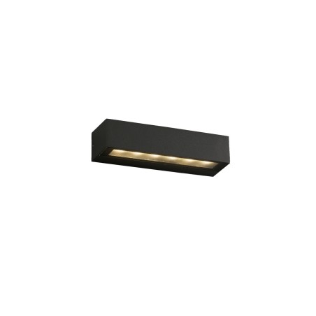 Lámpara pared aluminio LED integrado gris TREZEL