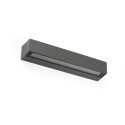 Lámpara pared aluminio LED integrado gris ARCOLE