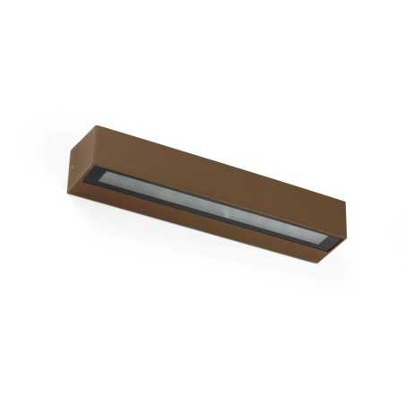 Lámpara pared aluminio LED integrado óxido MORIEUX