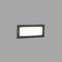 Lámpara pared aluminio LED integrado gris BOCULE