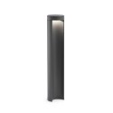 Lámpara suelo aluminio LED integrado gris PLESNOY