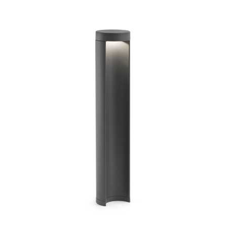 Lámpara suelo aluminio LED integrado gris PLESNOY