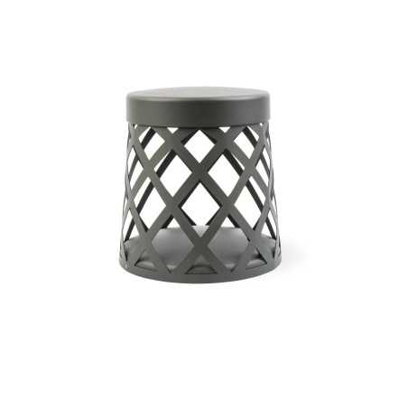 Lámpara suelo aluminio LED integrado gris FANGET
