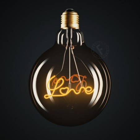 Bombilla LED filamento LOVE 4W cálida