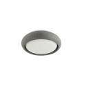 Lámpara techo cemento LED integrado gris BULLION